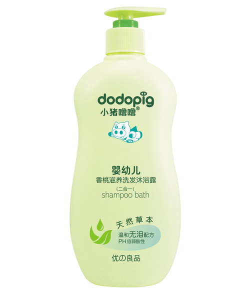 小豬嚕嚕yingye香桃滋養(yǎng)洗發(fā)沐浴露(二合一)300ml