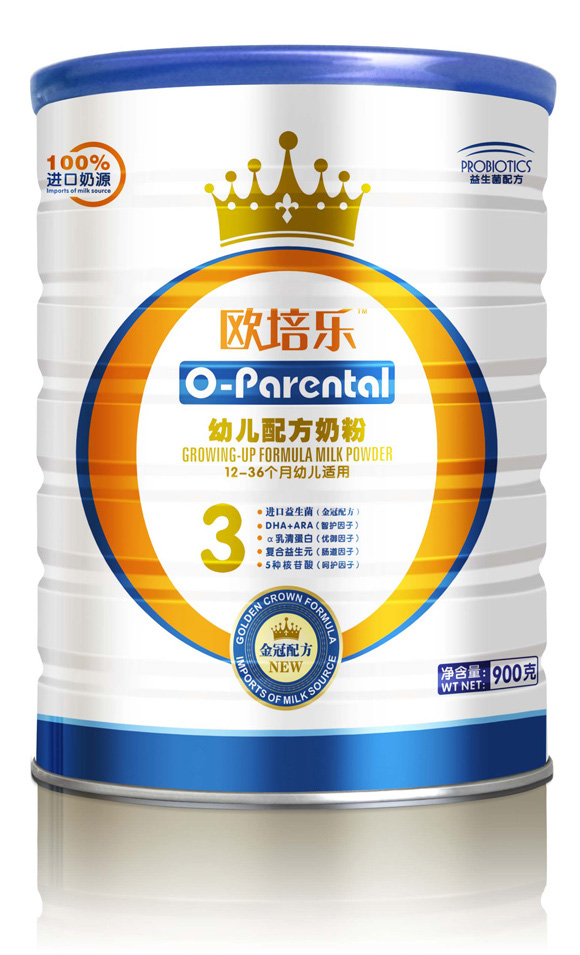 歐培樂(lè)youe配方奶粉罐