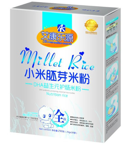 艾康樂源DHA益生元小米胚芽米粉全段