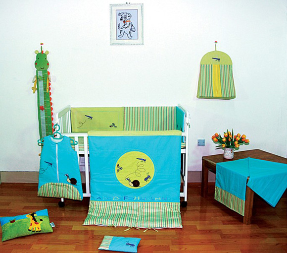 哈尼寶貝兒童七件套藍