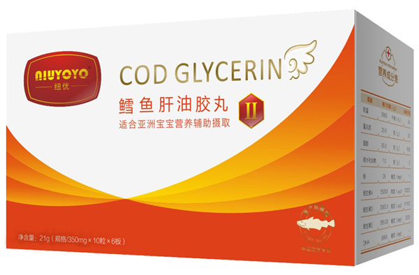 紐優(yōu)魚(yú)肝油膠丸2段60粒