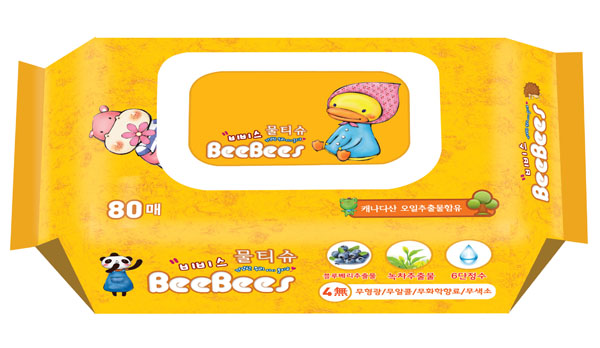 金貝柔藍莓綠茶yinge濕巾80片