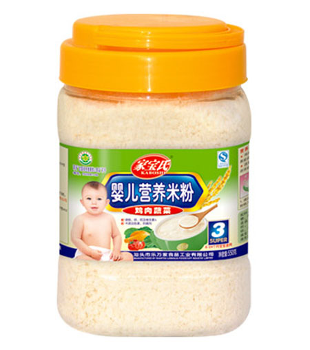 家寶氏雞肉蔬菜yinge營(yíng)養(yǎng)米粉3段桶裝