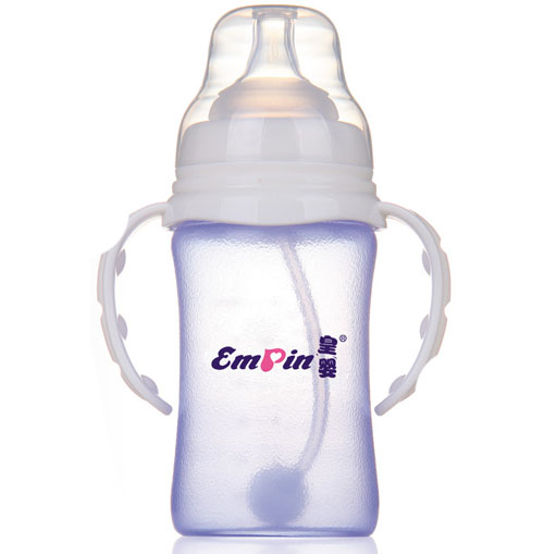 皇嬰寬口感溫防爆玻璃奶瓶150ml