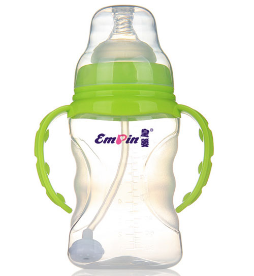 皇嬰寬口PP適指自動(dòng)小奶瓶150ml綠色