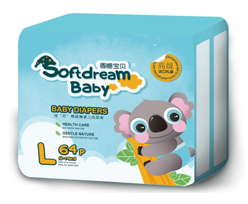 香睡寶貝綠芯情超薄yinge紙尿褲L碼