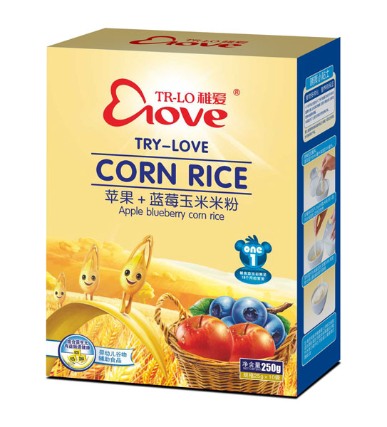 稚愛(ài)蘋(píng)果+藍(lán)莓玉米米粉1段