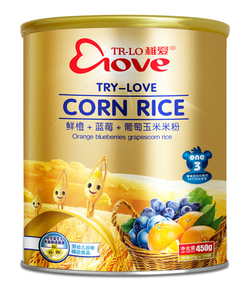 稚愛鮮橙+藍(lán)莓+葡萄玉米米粉3段