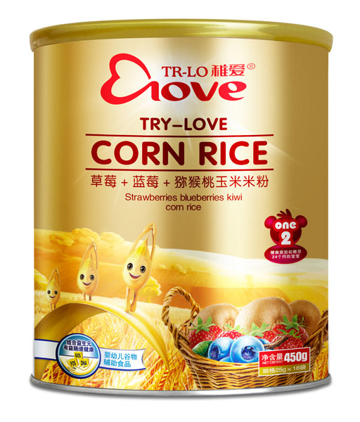 稚愛草莓+藍莓+獼猴桃玉米米粉2段