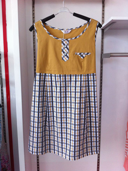 衣+康防輻射服棕色條紋