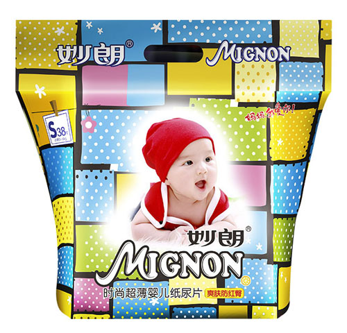妙朗時(shí)尚超薄yinge紙尿片S38片