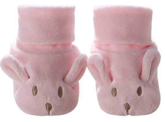 八格鳥粉色小兔天鵝絨yinge鞋