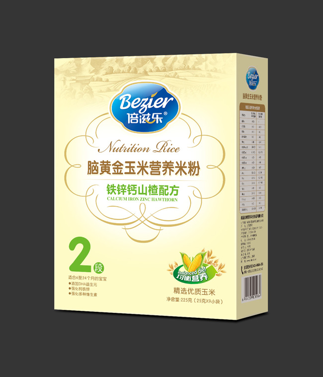 倍滋樂腦黃金玉米鐵鋅鈣山楂營(yíng)養(yǎng)米粉