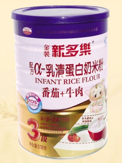 新多樂番茄牛肉α-乳清蛋白奶米粉3段