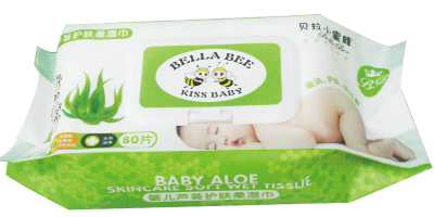 貝拉小蜜蜂yinge蘆薈護膚柔濕巾