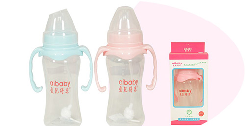 愛兒得樂300ml寬口PP帶柄自動奶瓶