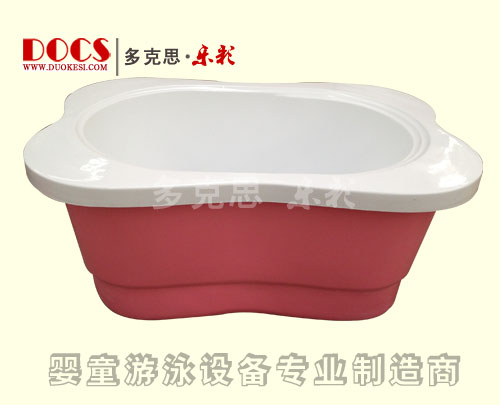 多克思樂彩兒童花瓣洗澡盆紅色