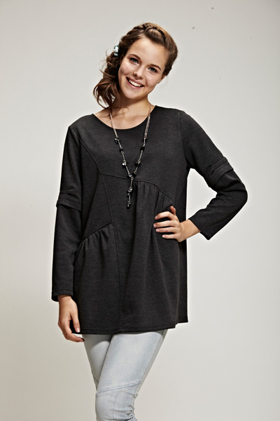 添茜黑色純棉yunf服