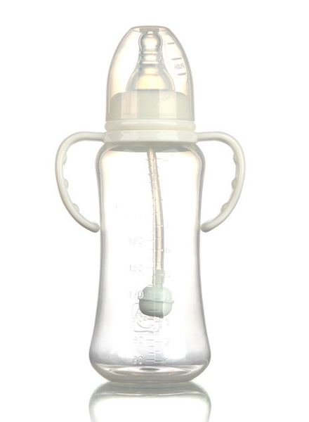 豆豆我280ml標(biāo)口帶柄PP奶瓶