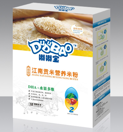 嘟嘟寶DHA+水果多維營養(yǎng)米粉盒裝