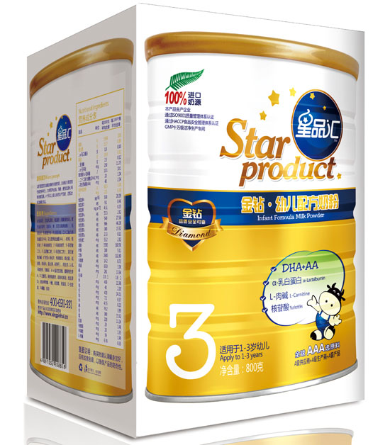 星品匯金鉆youe配方奶粉3段