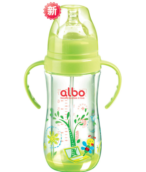 愛(ài)樂(lè)寶安全自動(dòng)玻璃奶瓶綠色210ml