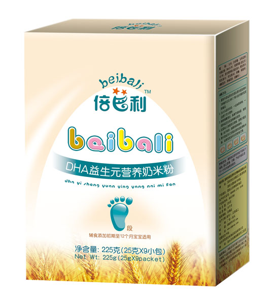 倍芭利DHA益生元營養(yǎng)奶米粉盒裝