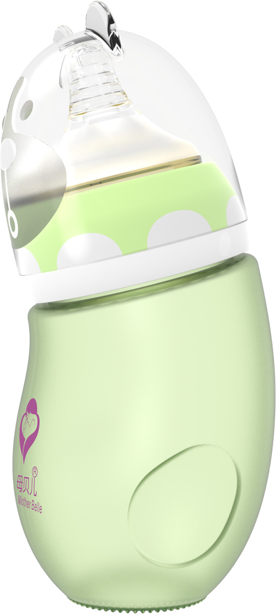 母貝兒新生yinge包膠玻璃 綠色