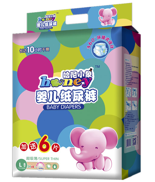 哈尼小象yinge紙尿褲L碼54+6片