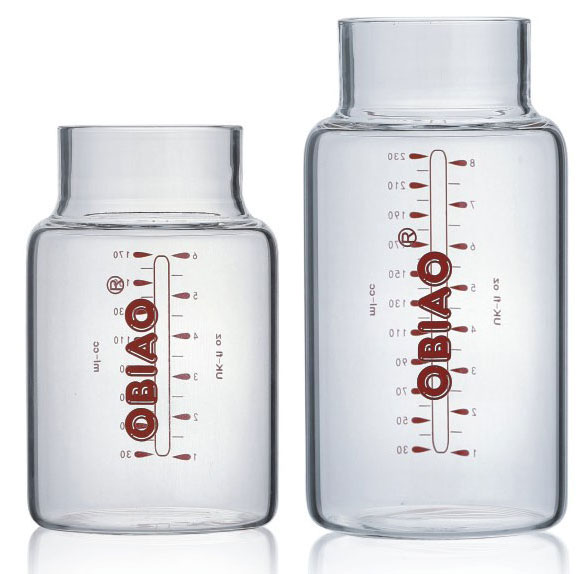 歐標(biāo)雙層奶瓶玻璃瓶配件