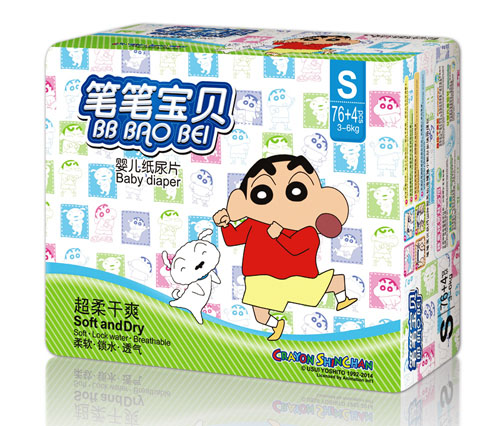 筆筆寶貝超柔干爽yinge紙尿片S碼