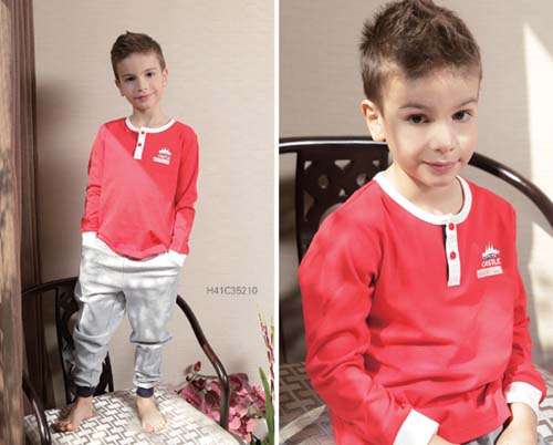 快樂城堡時尚紅色內(nèi)衣男童