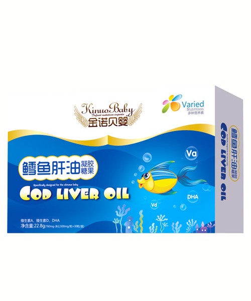 金諾貝嬰鱈魚肝油凝膠糖果