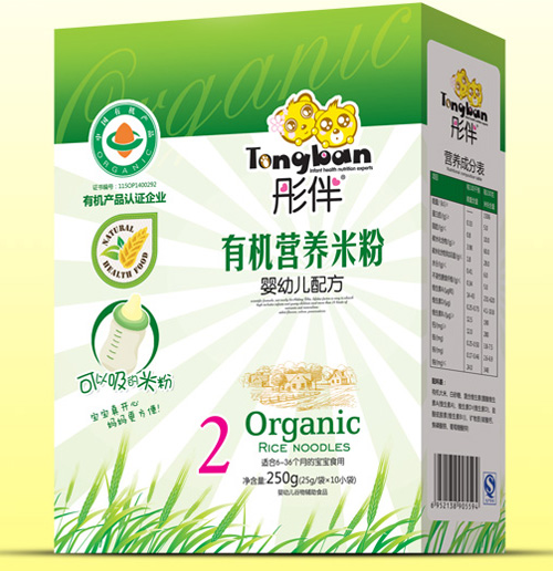 彤伴yingye有機(jī)米粉盒裝2段
