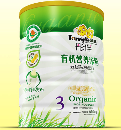 彤伴五谷雜糧有機(jī)米粉鐵聽裝3段