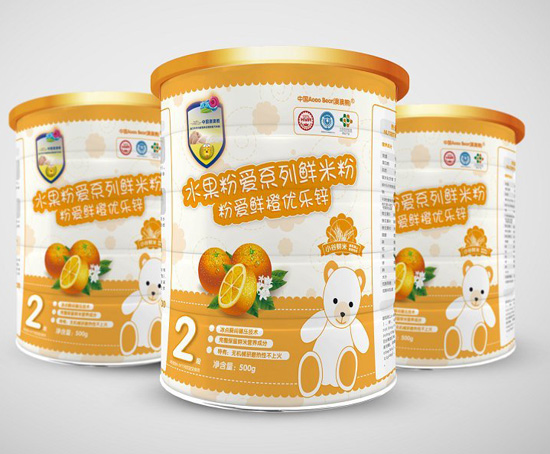 澳澳熊粉愛鮮橙優(yōu)樂(lè)鋅鮮米粉2段