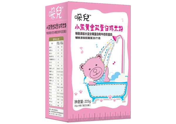 哚兒yingye小熊黃金雙蛋白奶米粉