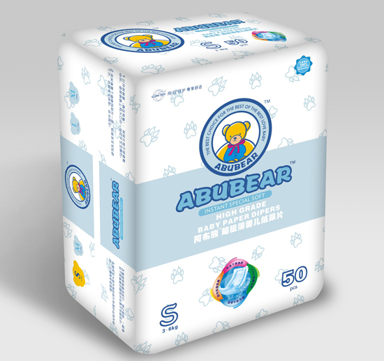 阿布熊超級薄yinge紙尿片S碼50片