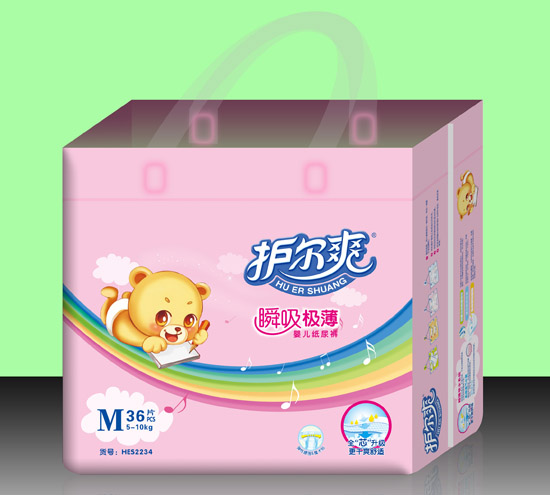 護(hù)爾爽瞬吸極薄yinge紙尿褲M碼36片