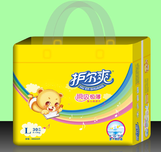 護(hù)爾爽瞬吸極薄yinge紙尿片L碼30片