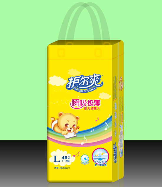 護(hù)爾爽瞬吸極薄yinge紙尿片L碼46片