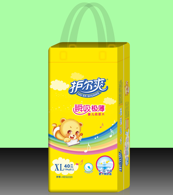 護(hù)爾爽瞬吸極薄yinge紙尿片XL碼40片