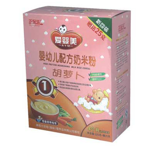 正保樂胡蘿卜奶米粉盒裝1段
