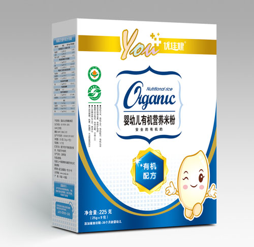 優(yōu)佳健有機配方y(tǒng)ingye有機營養(yǎng)米粉盒裝