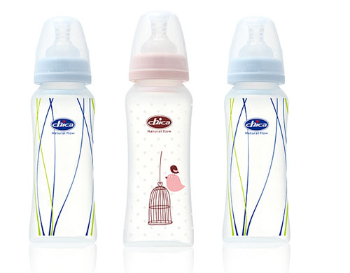 積高新生兒標(biāo)準(zhǔn)口徑真乳實感小方錐形PP奶瓶