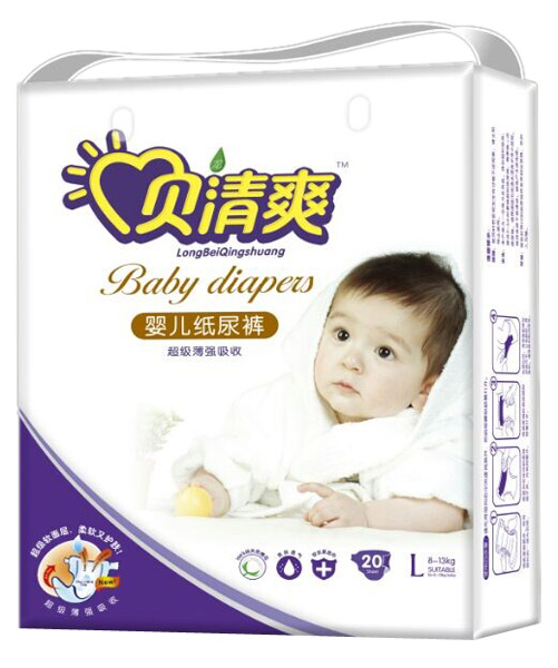 貝清爽超級(jí)薄yinge紙尿褲L20片