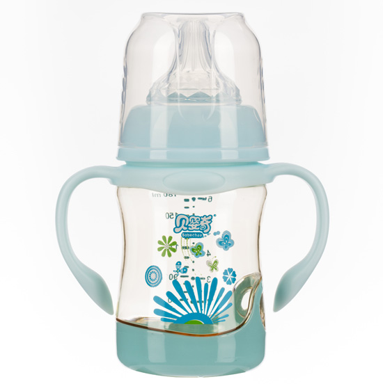 貝嬰奇180ml帶底座PPSU奶瓶藍(lán)色