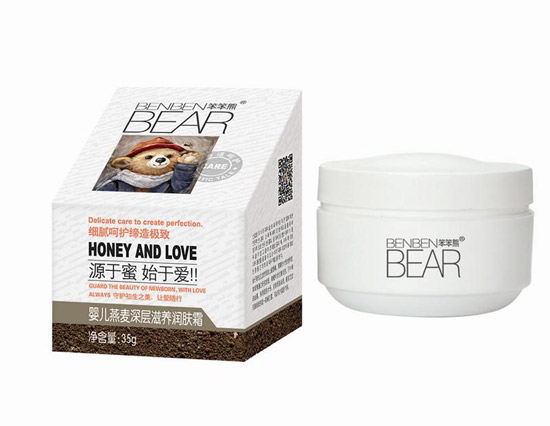 笨笨熊yinge燕麥深層滋養(yǎng)潤(rùn)膚霜