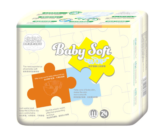 初兒爽北極棉呵護(hù)型yinge紙尿褲M碼24片