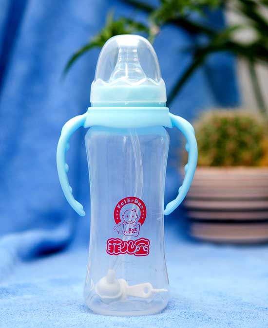 菲兒寶240毫升PP全自動(dòng)標(biāo)口奶瓶(藍(lán))